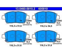 Set di pastiglie freno ATE 13.0460-5810.2, anteriore