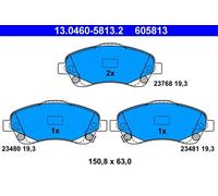 Pastiglie freno 13.0460-5813.2 ATE per TOYOTA COROLLA Verso