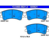 Set di pastiglie freno ATE 13.0460-5821.2, anteriore