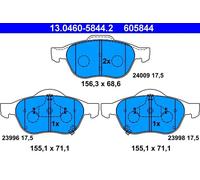 Pastiglie freno 13.0460-5844.2 ATE per TOYOTA AVENSIS AVENSIS Liftback