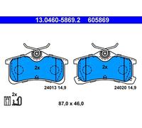 Ate Kit Pastiglie Freno 13.0460-5869.2