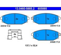 Pastiglie freno 13.0460-5885.2 ATE per HYUNDAI GALLOPER II