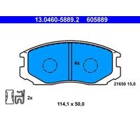 Pastiglie freno 13.0460-5889.2 ATE per MITSUBISHI LANCER VI COLT V