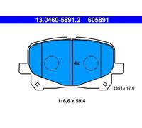 ATE 13.0460-5891.2 Kit pastiglie freni