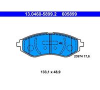 Pastiglie freno 13.0460-5899.2 ATE per DAEWOO CHEVROLET