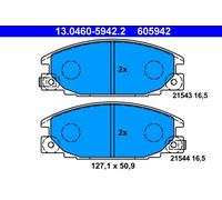 ATE Kit pastiglie freno anteriori 13.0460-5942.2 per Opel Campo 2.2 D 4x4 45KW 90>92