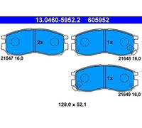 Set di pastiglie freno ATE 13.0460-5952.2, anteriore
