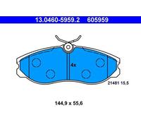 Set di pastiglie freno ATE 13.0460-5959.2, anteriore
