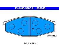 ATE Kit pastiglie freno, Freno a disco 13.0460-5960.2