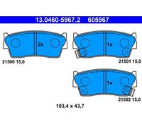 Ate Kit Pastiglie Freno 13.0460-5967.2