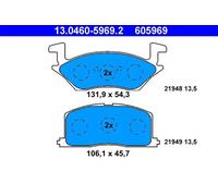 Pastiglie freno 13.0460-5969.2 ATE per TOYOTA STARLET