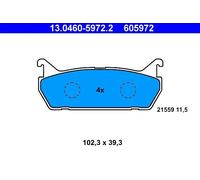 Pastiglie freno 13.0460-5972.2 ATE per MAZDA SUZUKI DAIHATSU