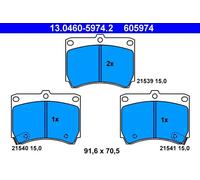 Ate Kit Pastiglie Freno 13.0460-5974.2