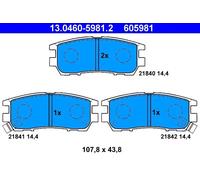 Set di pastiglie freno ATE 13.0460-5981.2, posteriore