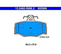 Pastiglie freno 13.0460-5986.2 ATE per NISSAN PRIMERA PRIMERA Hatchback