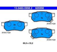 Pastiglie freno 13.0460-5998.2 ATE per ROVER HONDA MG