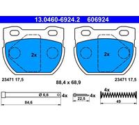 Set di pastiglie freno ATE 13.0460-6924.2, posteriore