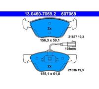 KIT PASTIGLIE FRENO ANT ATE ALFA ROMEO SPIDER 2.0 V6 Turbo 148KW 98>05 130460...
