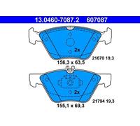 ATE 13.0460-7087.2 Kit pastiglie freni