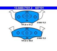 Set di pastiglie freno ATE 13.0460-7101.2, anteriore
