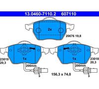 Pastiglie freno 13.0460-7110.2 ATE per AUDI VW SKODA SEAT