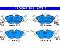 Pastiglie freno 13.0460-7115.2 ATE per OPEL ASTRA G Hatchback ASTRA G Tre volumi