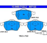Pastiglie freno 13.0460-7122.2 ATE per AUDI SKODA VW SEAT