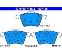 Set di pastiglie freno ATE 13.0460-7156.2, anteriore