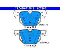 Set di pastiglie freno ATE 13.0460-7168.2, posteriore