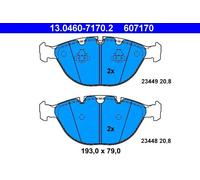 ATE Kit pastiglie freno a disco 13.0460-7170.2 anteriore per BMW X5