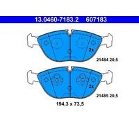 Set di pastiglie freno ATE 13.0460-7183.2, fronte