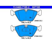 Set di pastiglie freno ATE 13.0460-7185.2, anteriore