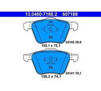 Set di pastiglie freno ATE 13.0460-7188.2, anteriore