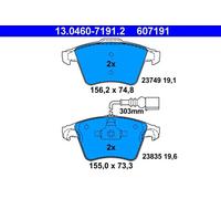 ATE Pastiglie freno 13.0460-7191.2 - Set anteriore per freno a disco