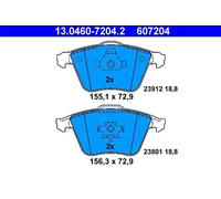 Set di pastiglie freno ATE 13.0460-7204.2, anteriore