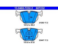 Set di pastiglie freno ATE 13.0460-7232.2, posteriore