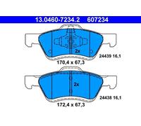 Set di pastiglie freno ATE 13.0460-7234.2, fronte