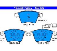 Pastiglie freno 13.0460-7236.2 ATE per VW TRANSPORTER T5 Autobus MULTIVAN T5