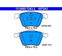 Pastiglie freno 13.0460-7243.2 ATE per VOLVO FORD