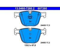 Set di pastiglie freno ATE 13.0460-7260.2, posteriore