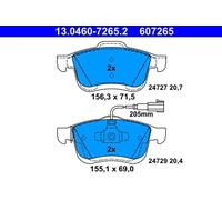 Kit Pastiglie Freno Freno A Disco Ate 13-0460-7265-2 per Fiat Opel Vauxhall