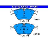 Set di pastiglie freno ATE 13.0460-7268.2, anteriore