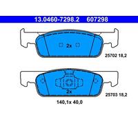 Set di pastiglie freno ATE 13.0460-7298.2, anteriore