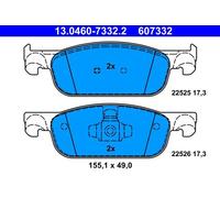 Pastiglie freno 13.0460-7332.2 ATE per RENAULT DACIA