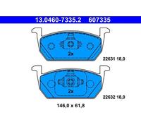 Set di pastiglie freno ATE 13.0460-7335.2, anteriore