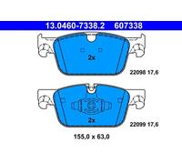 Pastiglie freno 13.0460-7338.2 ATE per VOLVO V90 II Familiare S90 II XC60 II