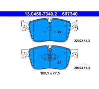 Set di pastiglie freno ATE 13.0460-7340.2, anteriore