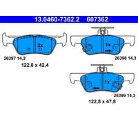 Set di pastiglie freno ATE 13.0460-7362.2