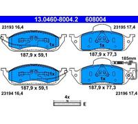 Set di pastiglie freno ATE 13.0460-8004.2, anteriore