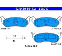 Pastiglie freno 13.0460-8017.2 ATE per JEEP CHEROKEE